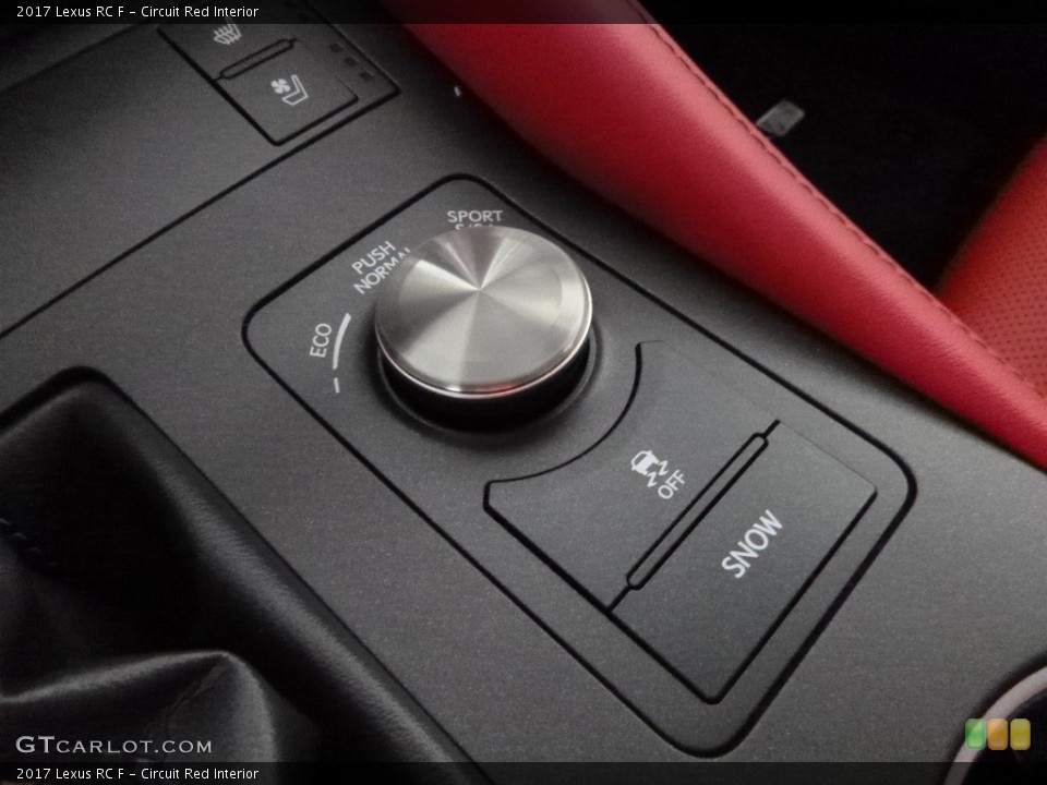 Circuit Red Interior Controls for the 2017 Lexus RC F #119449824