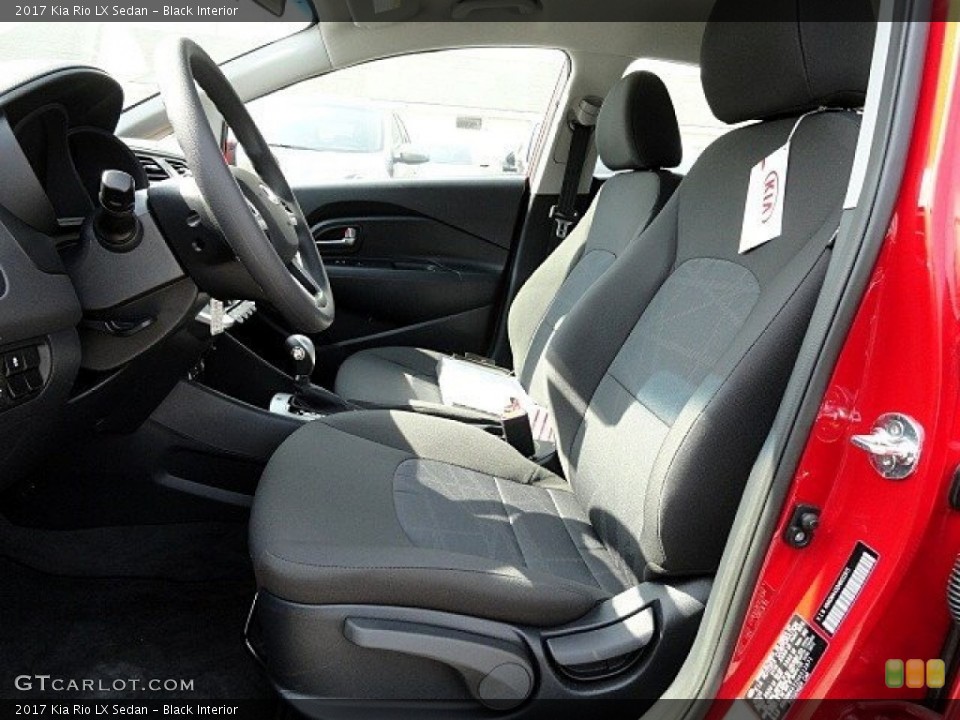 Black Interior Front Seat for the 2017 Kia Rio LX Sedan #119465183