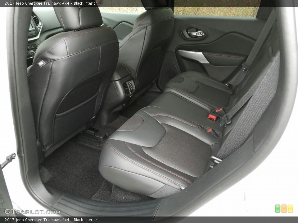 Black Interior Rear Seat for the 2017 Jeep Cherokee Trailhawk 4x4 #119471219