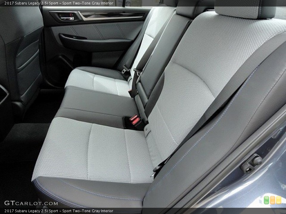 Sport Two-Tone Gray Interior Rear Seat for the 2017 Subaru Legacy 2.5i Sport #119472041