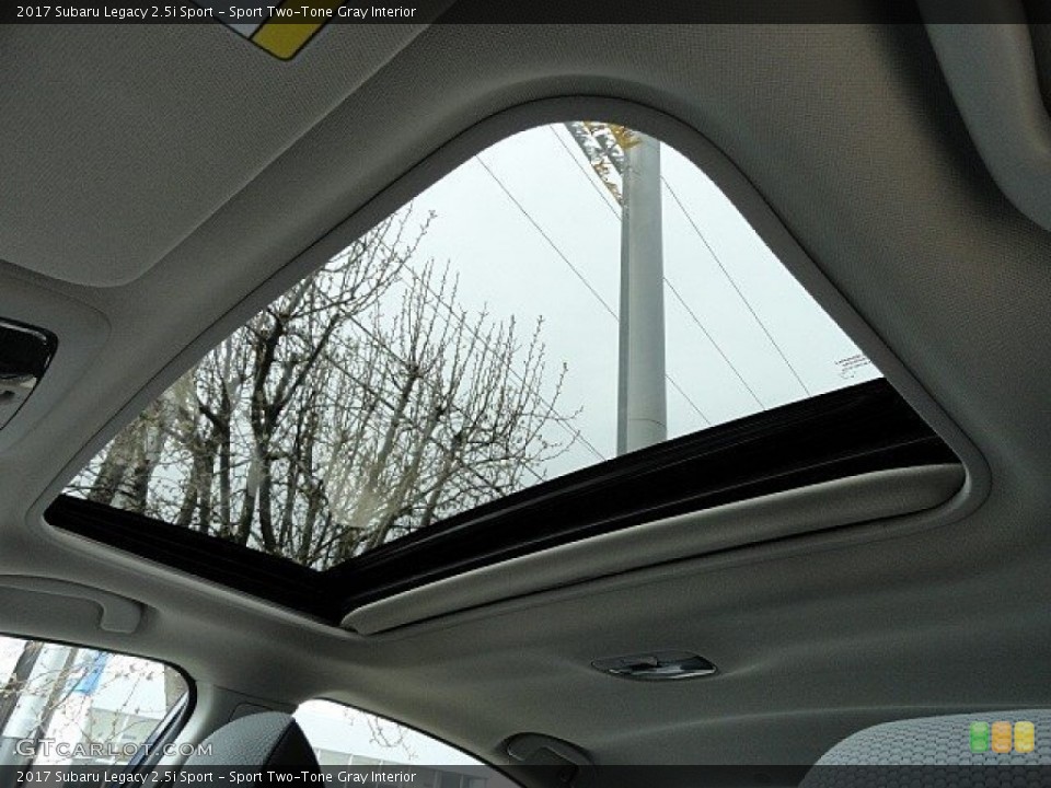 Sport Two-Tone Gray Interior Sunroof for the 2017 Subaru Legacy 2.5i Sport #119472098