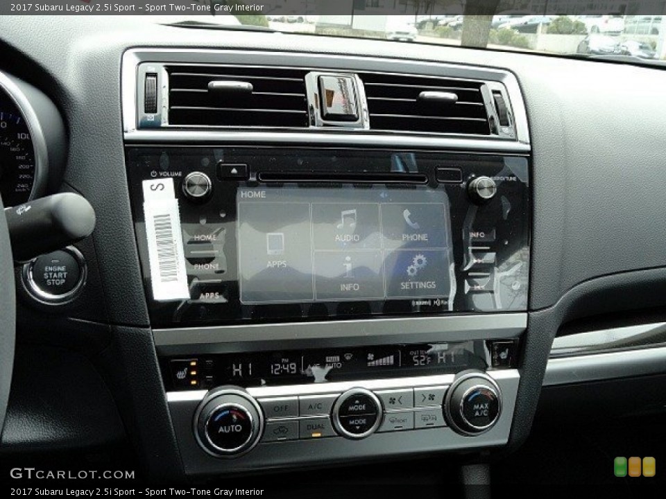 Sport Two-Tone Gray Interior Controls for the 2017 Subaru Legacy 2.5i Sport #119472161