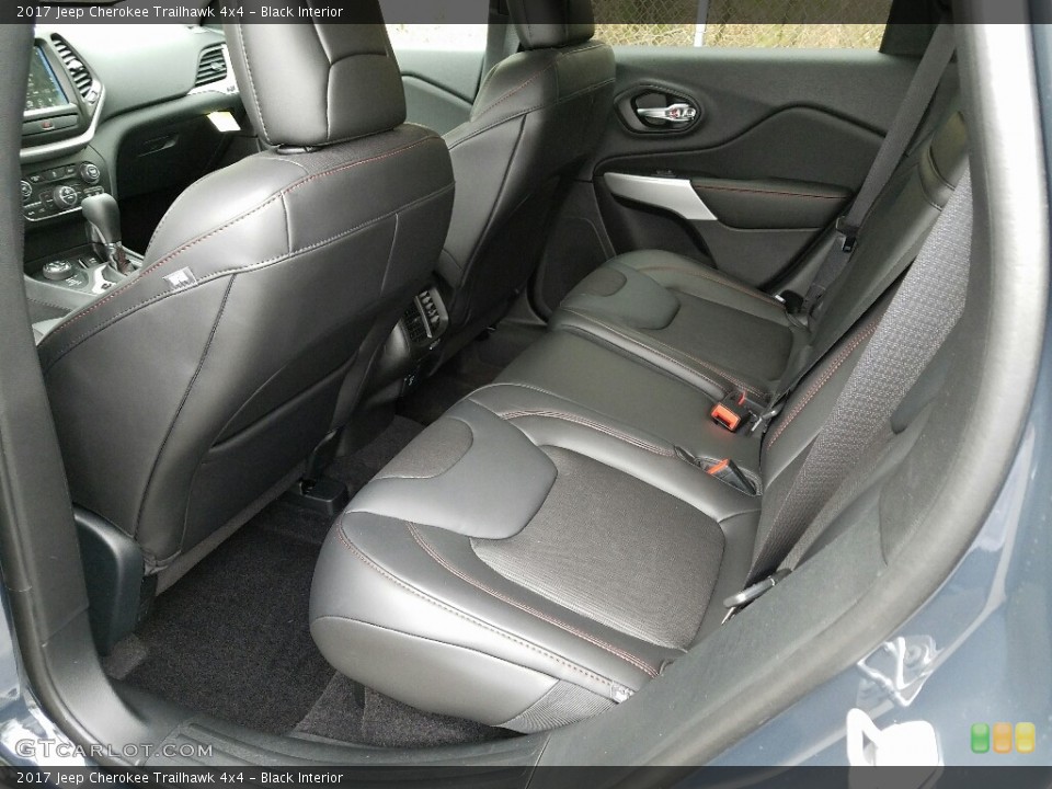 Black Interior Rear Seat for the 2017 Jeep Cherokee Trailhawk 4x4 #119472221