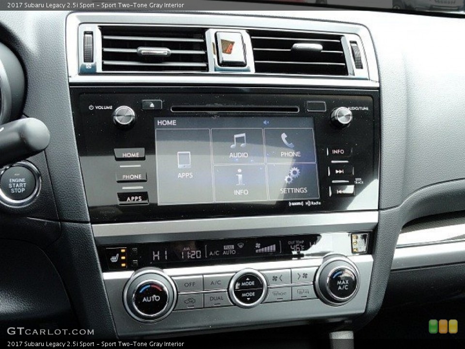 Sport Two-Tone Gray Interior Controls for the 2017 Subaru Legacy 2.5i Sport #119473415