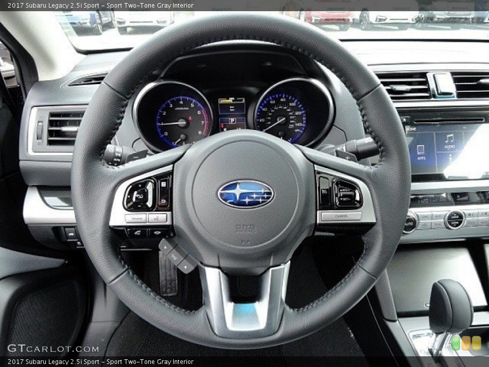 Sport Two-Tone Gray Interior Steering Wheel for the 2017 Subaru Legacy 2.5i Sport #119473496