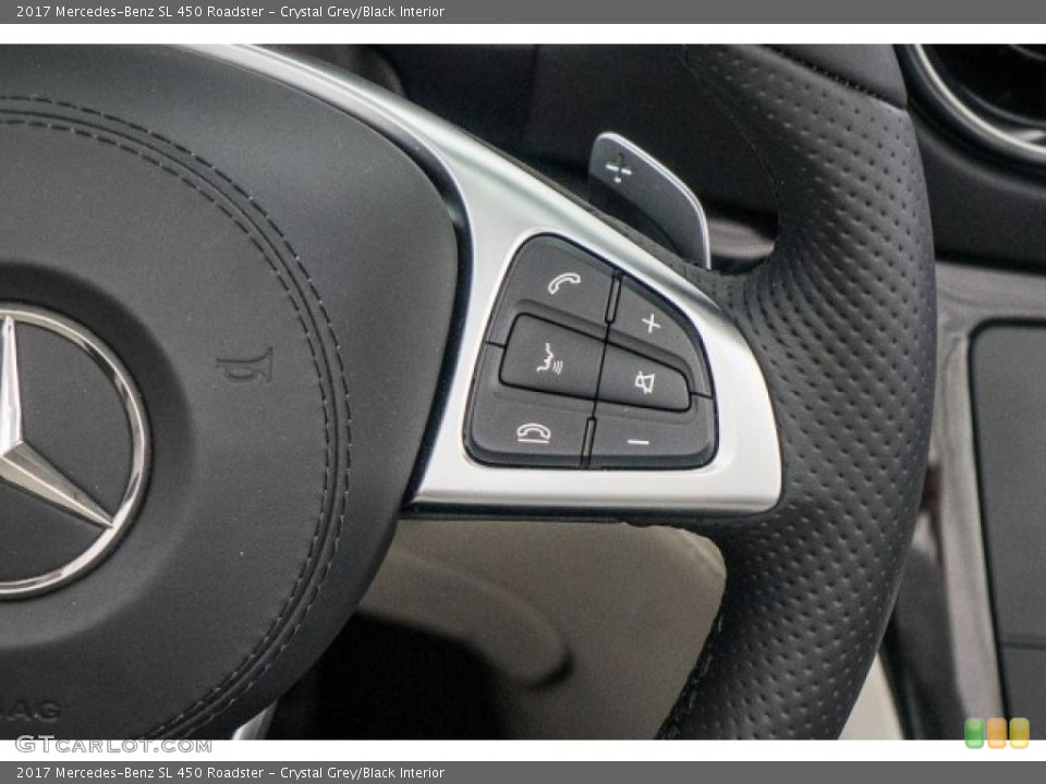 Crystal Grey/Black Interior Controls for the 2017 Mercedes-Benz SL 450 Roadster #119475941