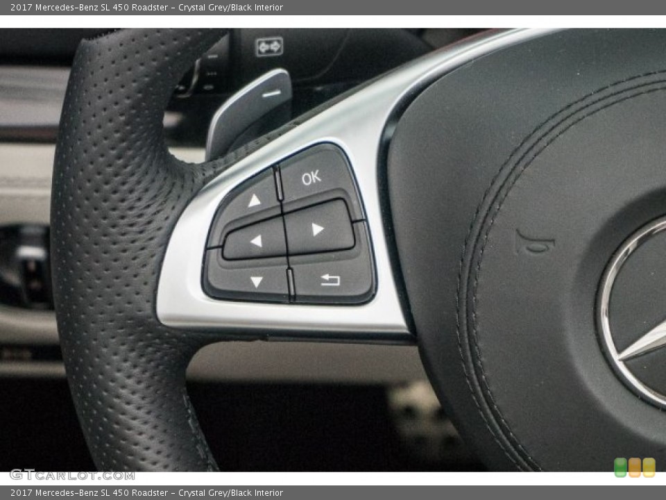 Crystal Grey/Black Interior Controls for the 2017 Mercedes-Benz SL 450 Roadster #119475959