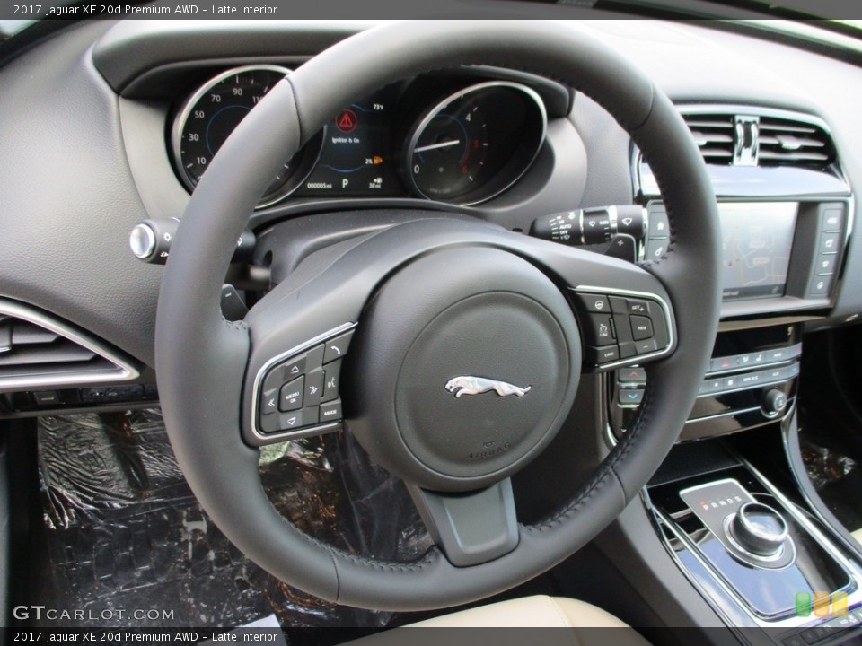 Latte Interior Steering Wheel for the 2017 Jaguar XE 20d Premium AWD #119484165