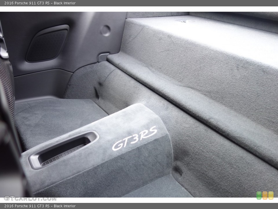 Black Interior Rear Seat for the 2016 Porsche 911 GT3 RS #119485467