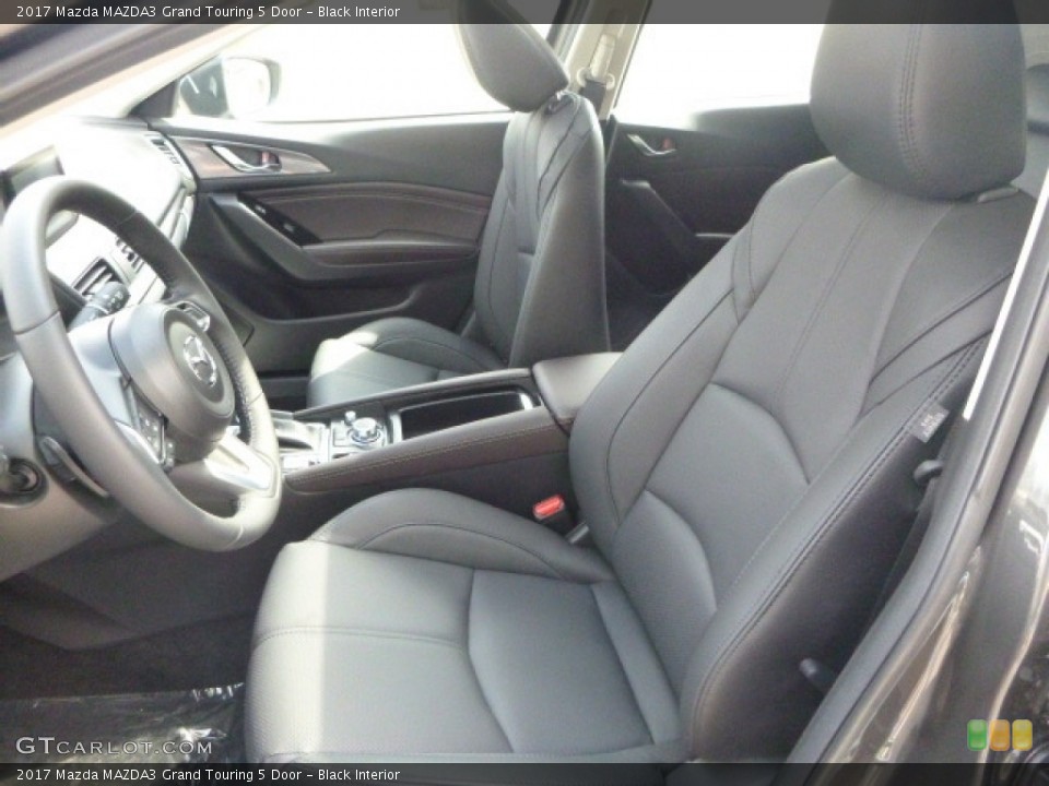 Black Interior Front Seat for the 2017 Mazda MAZDA3 Grand Touring 5 Door #119488410