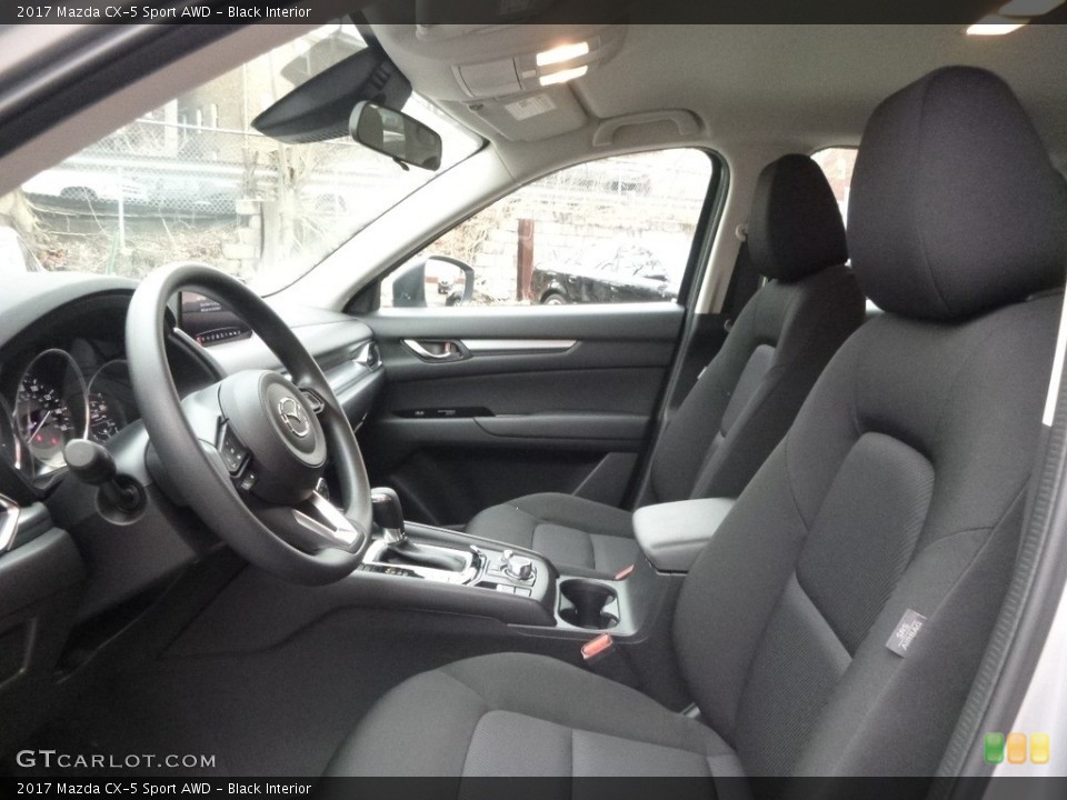 Black Interior Front Seat for the 2017 Mazda CX-5 Sport AWD #119504599