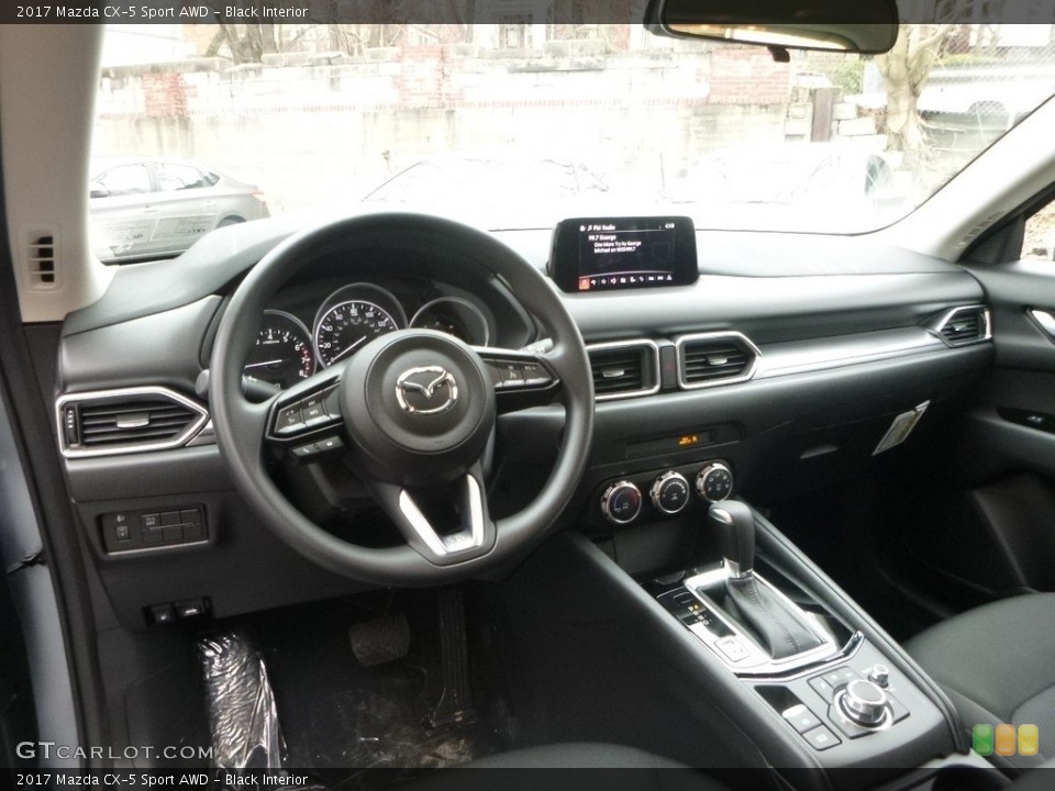 Black Interior Dashboard for the 2017 Mazda CX-5 Sport AWD #119504686