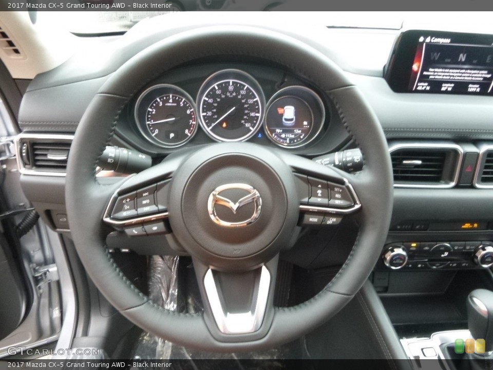 Black Interior Steering Wheel for the 2017 Mazda CX-5 Grand Touring AWD #119505214