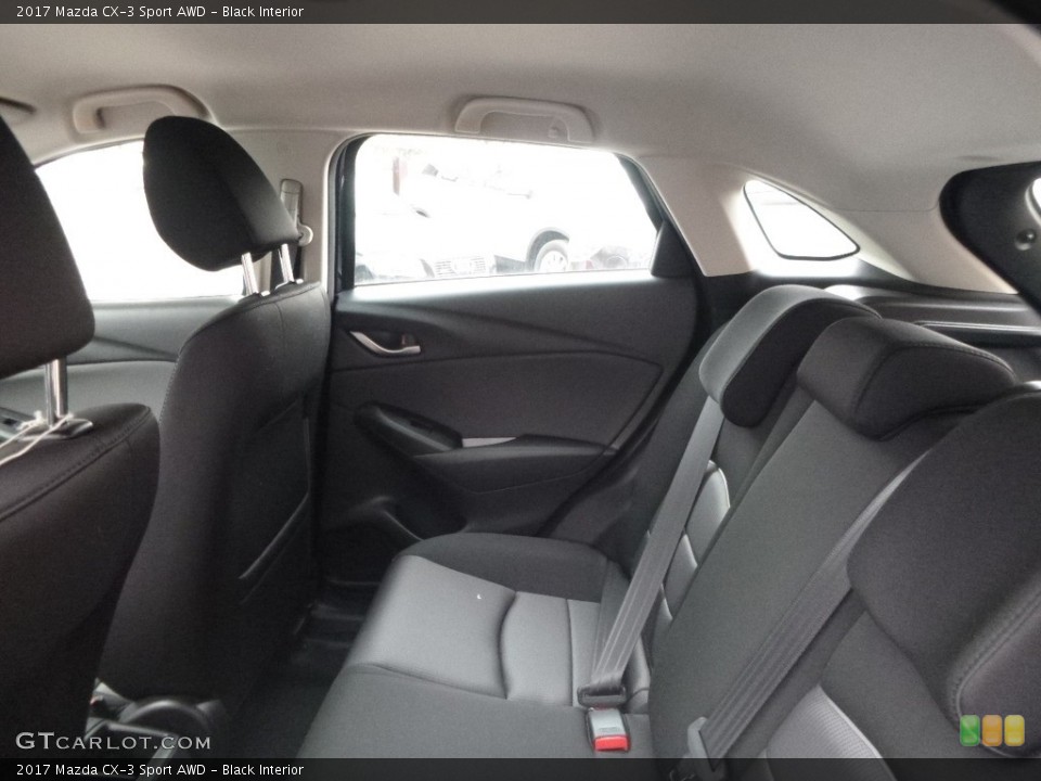 Black Interior Rear Seat for the 2017 Mazda CX-3 Sport AWD #119506943