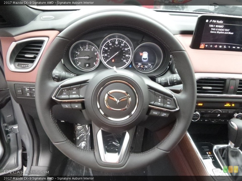Signature Auburn Interior Steering Wheel for the 2017 Mazda CX-9 Signature AWD #119508375