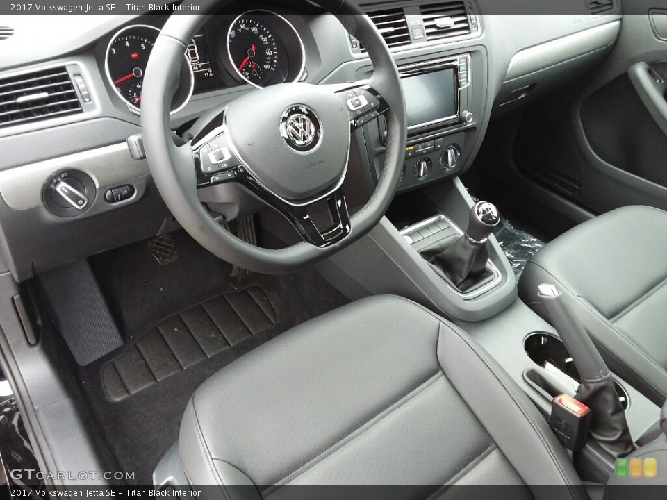 Titan Black Interior Photo for the 2017 Volkswagen Jetta SE #119511559