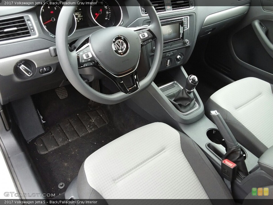 Black/Palladium Gray Interior Front Seat for the 2017 Volkswagen Jetta S #119512282