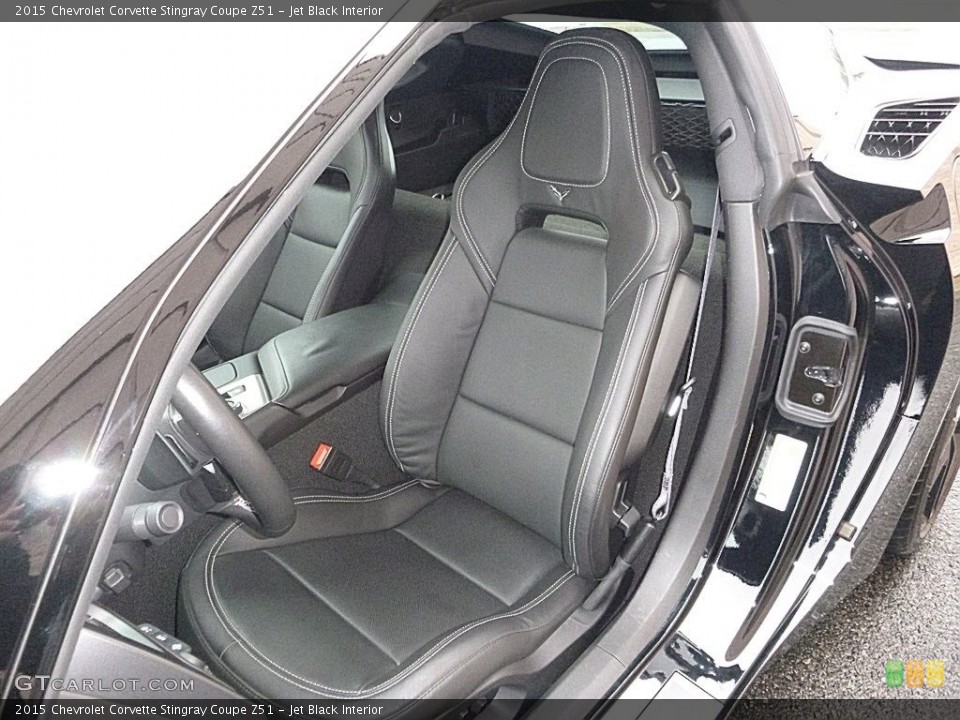 Jet Black Interior Front Seat for the 2015 Chevrolet Corvette Stingray Coupe Z51 #119513389