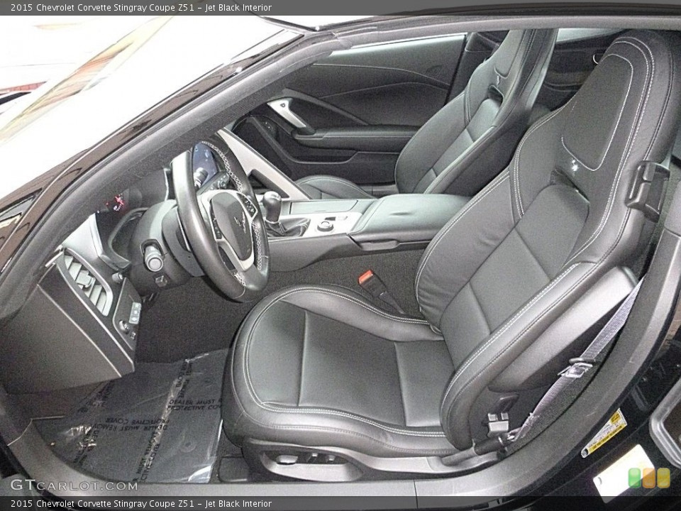 Jet Black Interior Front Seat for the 2015 Chevrolet Corvette Stingray Coupe Z51 #119513413