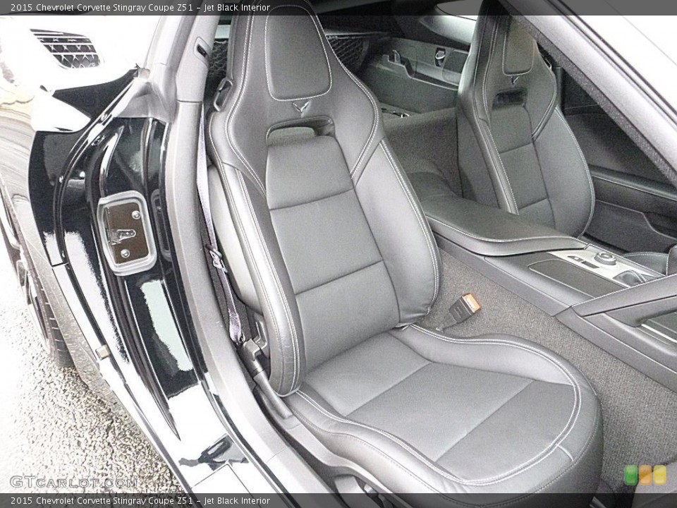 Jet Black Interior Front Seat for the 2015 Chevrolet Corvette Stingray Coupe Z51 #119513482