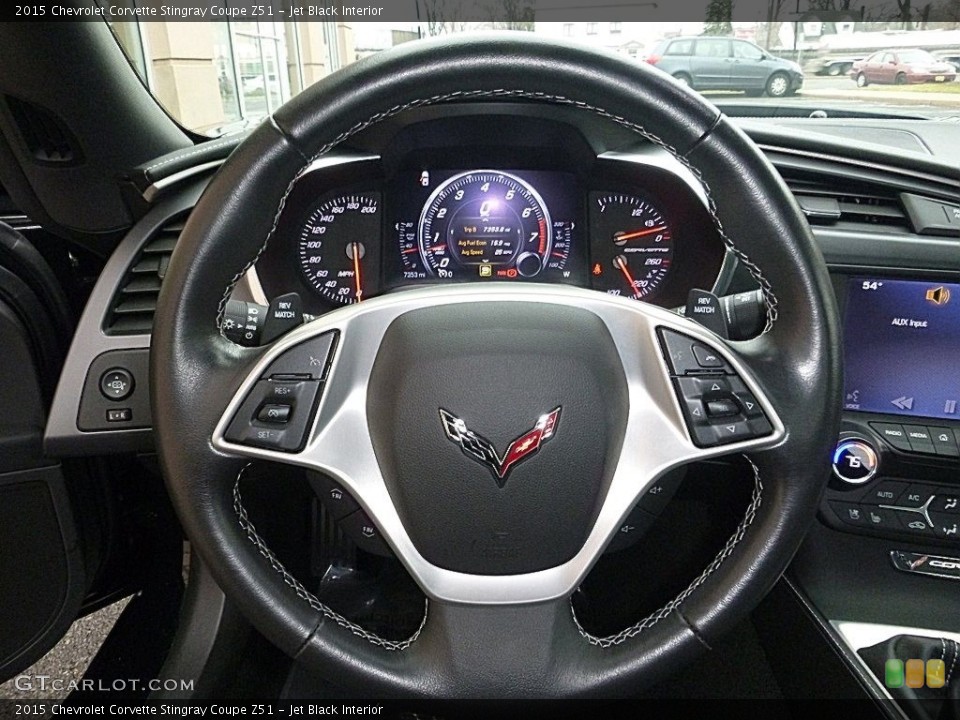 Jet Black Interior Steering Wheel for the 2015 Chevrolet Corvette Stingray Coupe Z51 #119513554