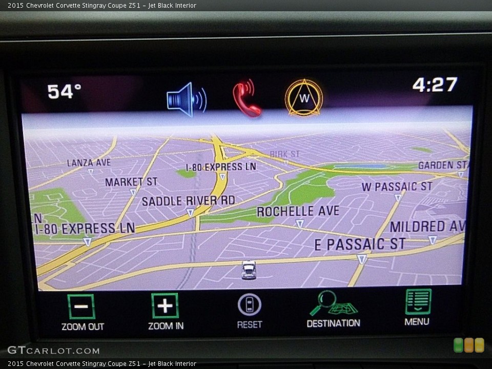 Jet Black Interior Navigation for the 2015 Chevrolet Corvette Stingray Coupe Z51 #119513593