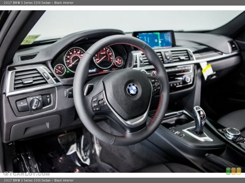 Black Interior Dashboard for the 2017 BMW 3 Series 330i Sedan #119522676