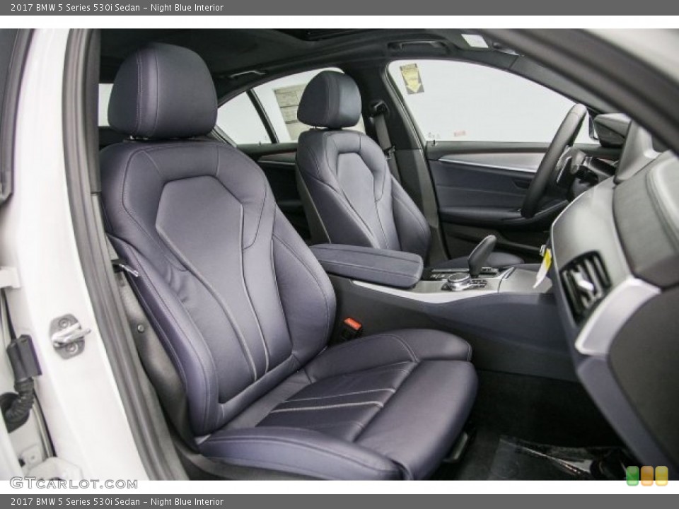 Night Blue Interior Photo for the 2017 BMW 5 Series 530i Sedan #119523376