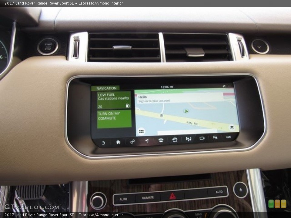 Espresso/Almond Interior Navigation for the 2017 Land Rover Range Rover Sport SE #119529043
