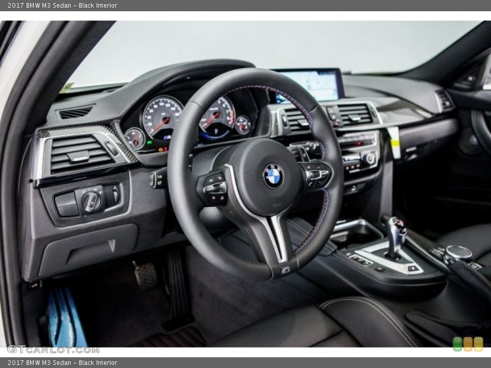 Black Interior Dashboard for the 2017 BMW M3 Sedan #119529214