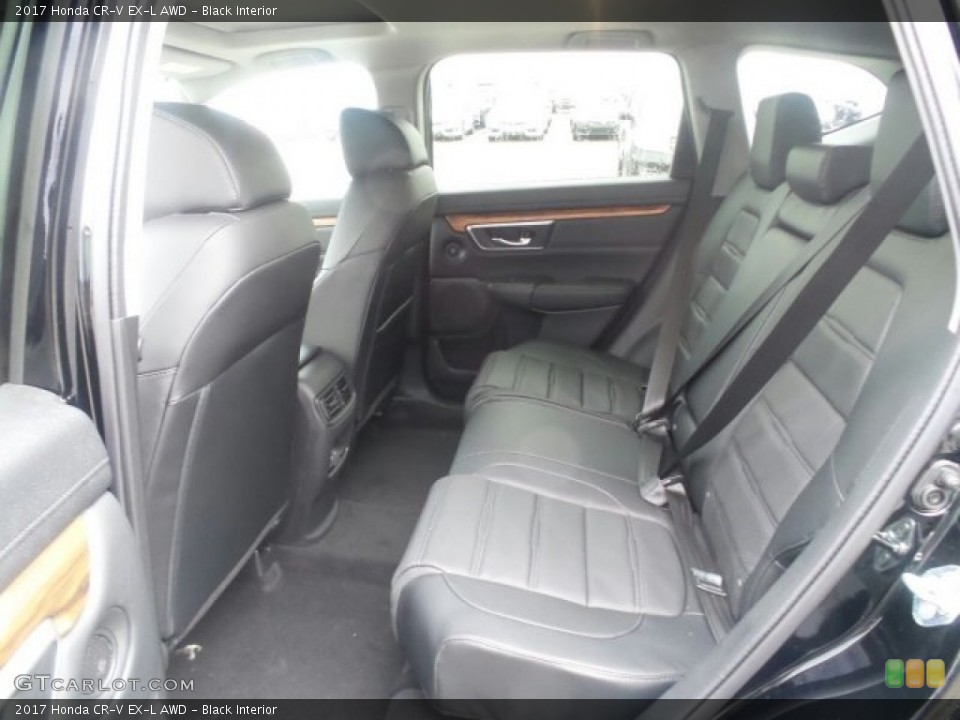 Black Interior Rear Seat for the 2017 Honda CR-V EX-L AWD #119532364
