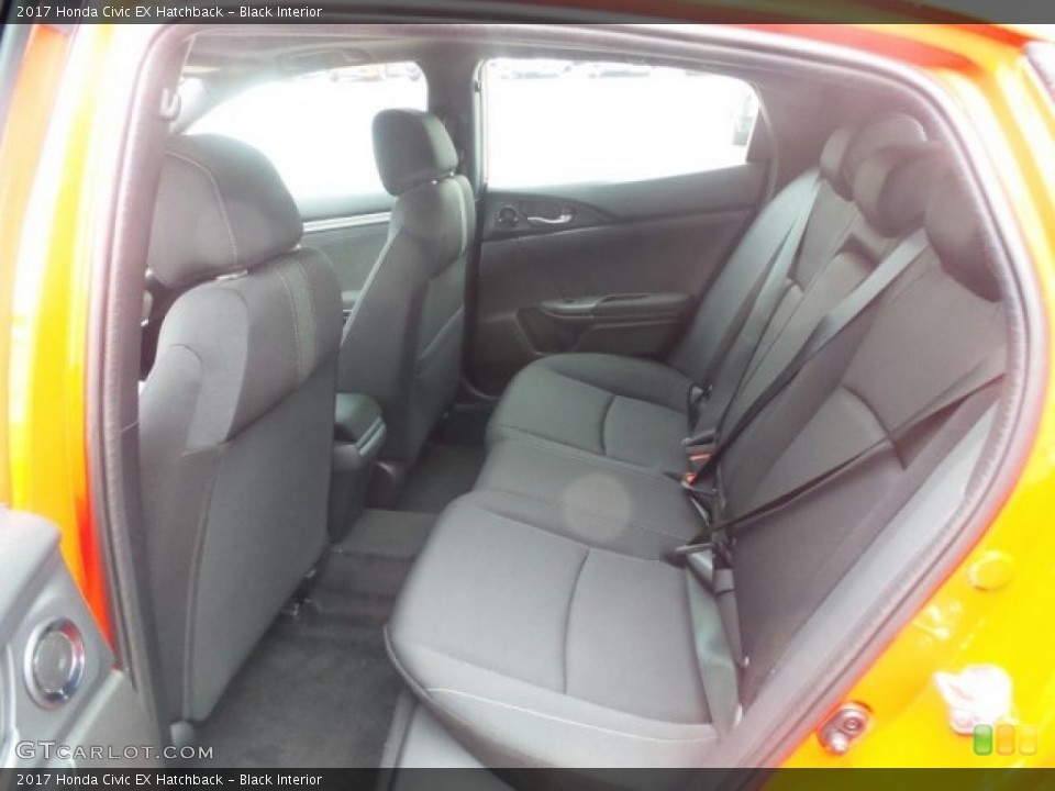 Black Interior Rear Seat for the 2017 Honda Civic EX Hatchback #119534554