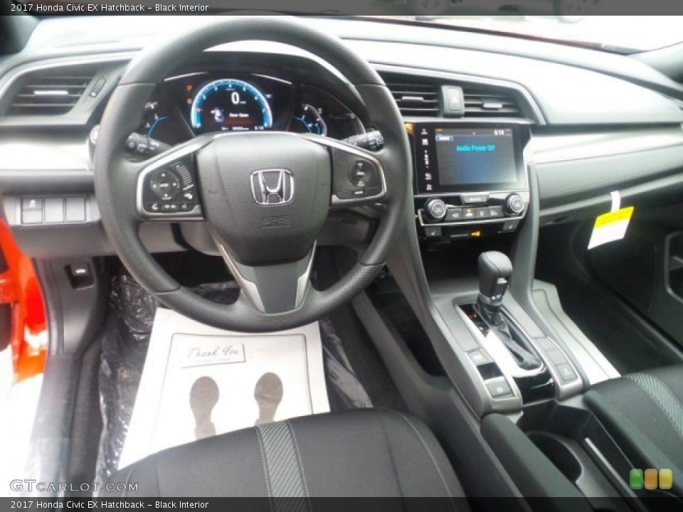 Black Interior Photo for the 2017 Honda Civic EX Hatchback #119534575