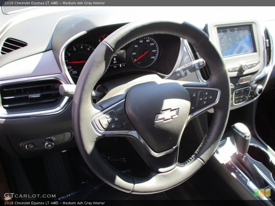 Medium Ash Gray Interior Steering Wheel for the 2018 Chevrolet Equinox LT AWD #119538823