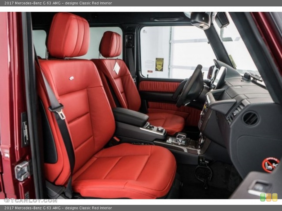 designo Classic Red Interior Photo for the 2017 Mercedes-Benz G 63 AMG #119541253