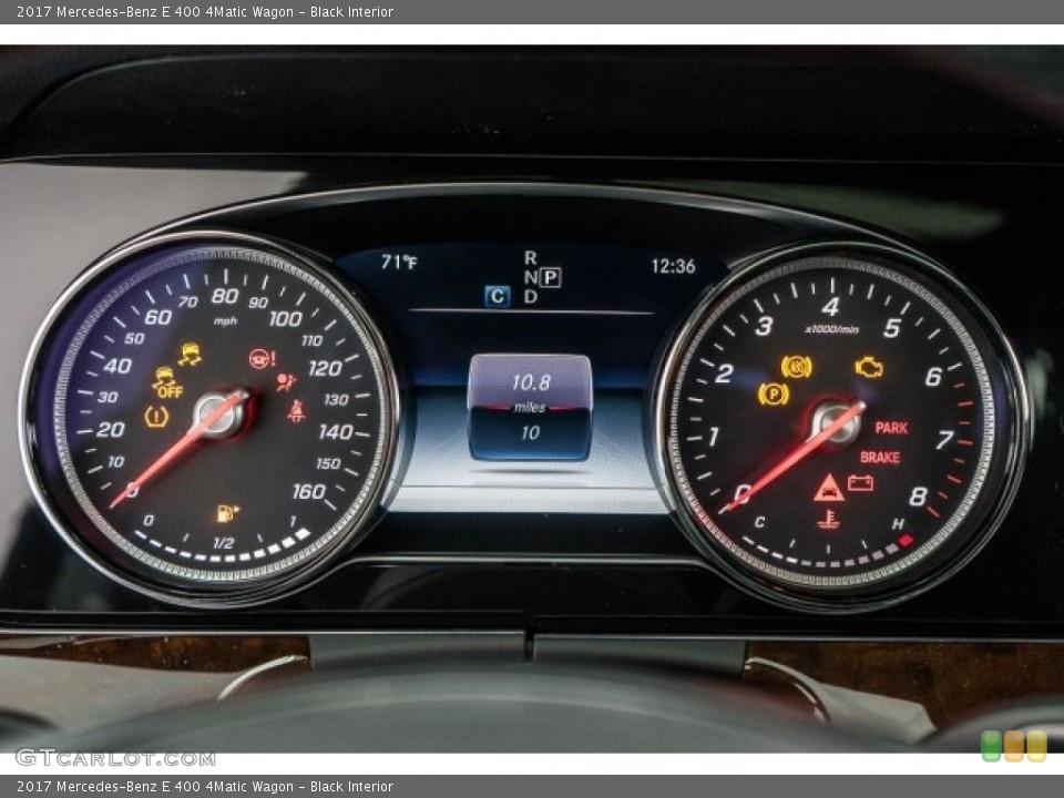 Black Interior Gauges for the 2017 Mercedes-Benz E 400 4Matic Wagon #119542792