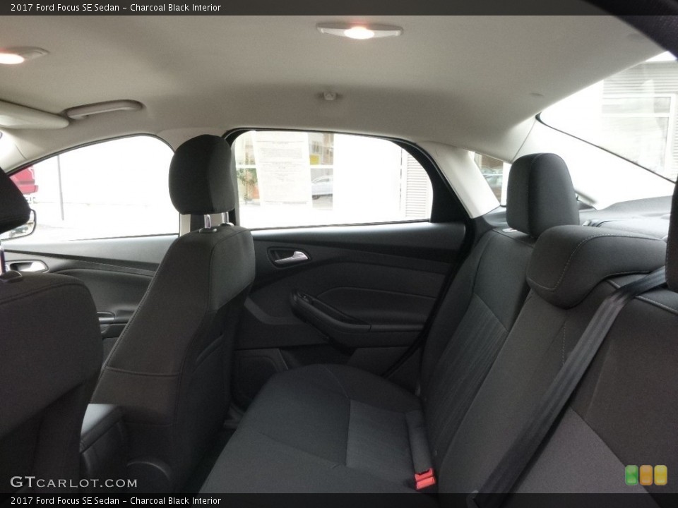 Charcoal Black Interior Rear Seat for the 2017 Ford Focus SE Sedan #119547065