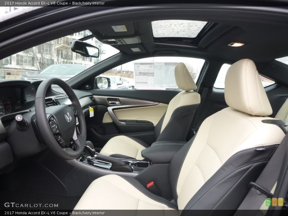 Black/Ivory 2017 Honda Accord Interiors