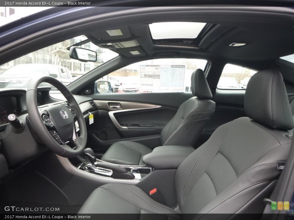 Black Interior Front Seat for the 2017 Honda Accord EX-L Coupe #119558544