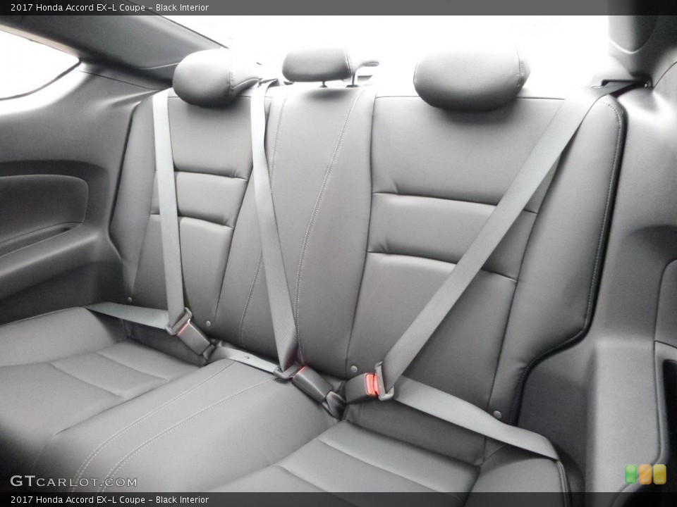 Black Interior Rear Seat for the 2017 Honda Accord EX-L Coupe #119558568