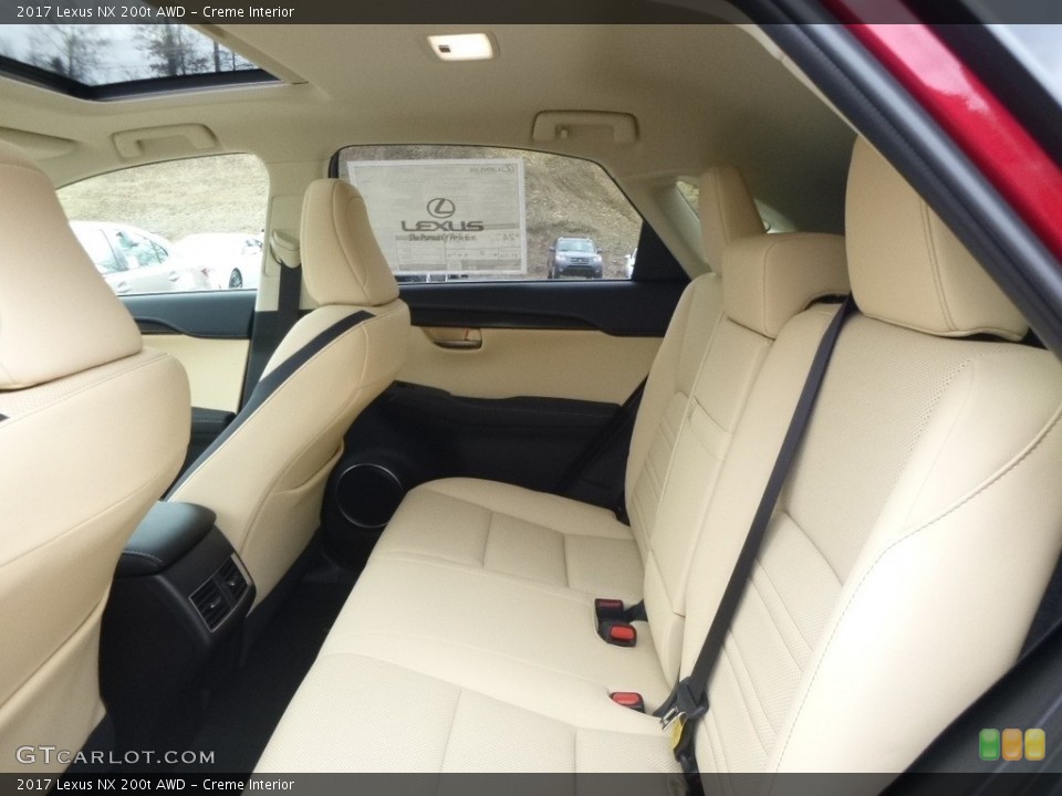 Creme Interior Rear Seat for the 2017 Lexus NX 200t AWD #119559447