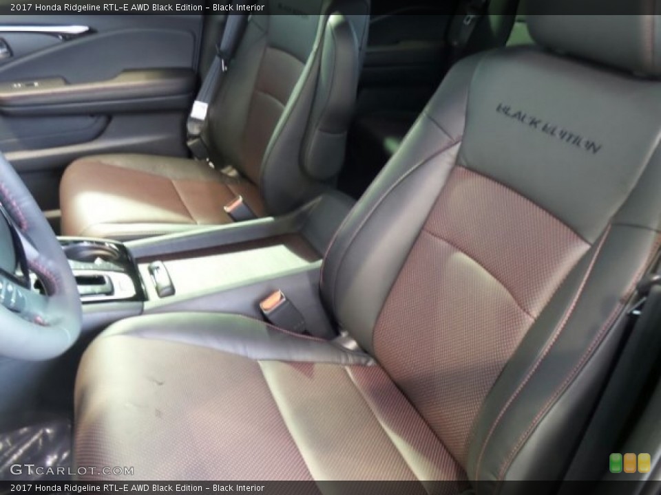 Black Interior Front Seat for the 2017 Honda Ridgeline RTL-E AWD Black Edition #119562043