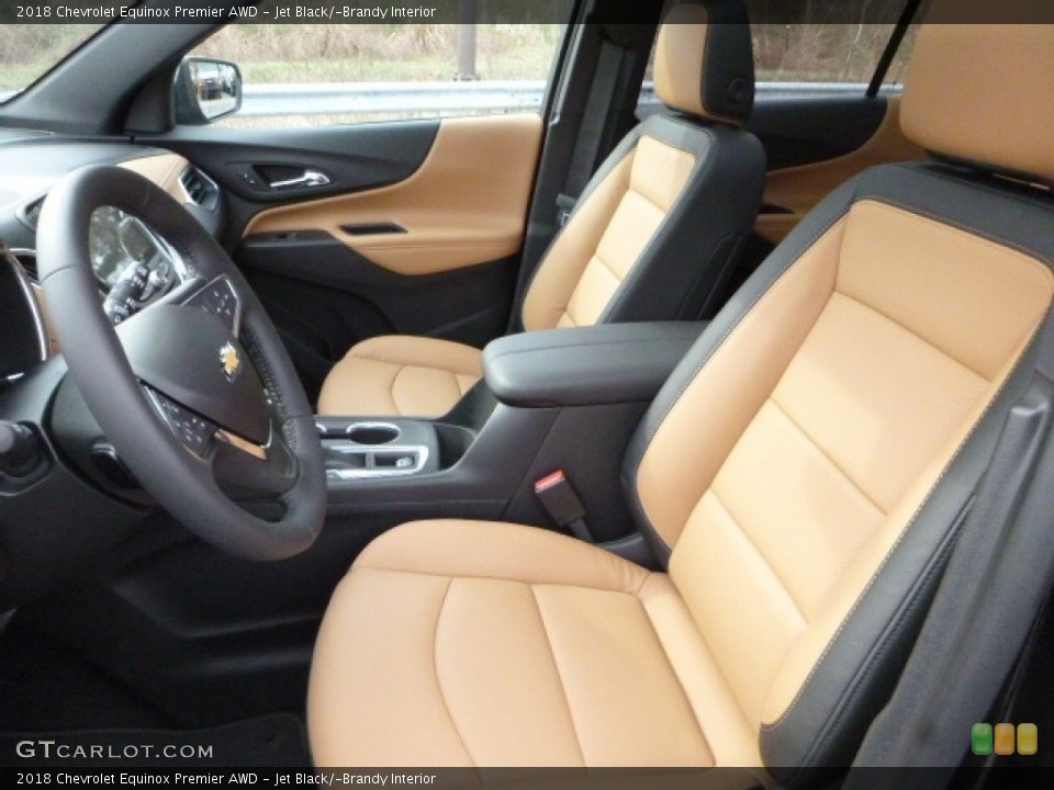 Jet Black/­Brandy Interior Front Seat for the 2018 Chevrolet Equinox Premier AWD #119563953