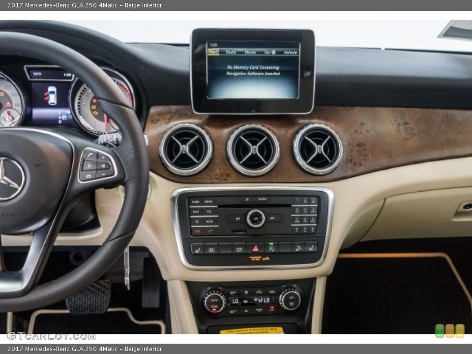 Beige Interior Dashboard for the 2017 Mercedes-Benz GLA 250 4Matic #119565099