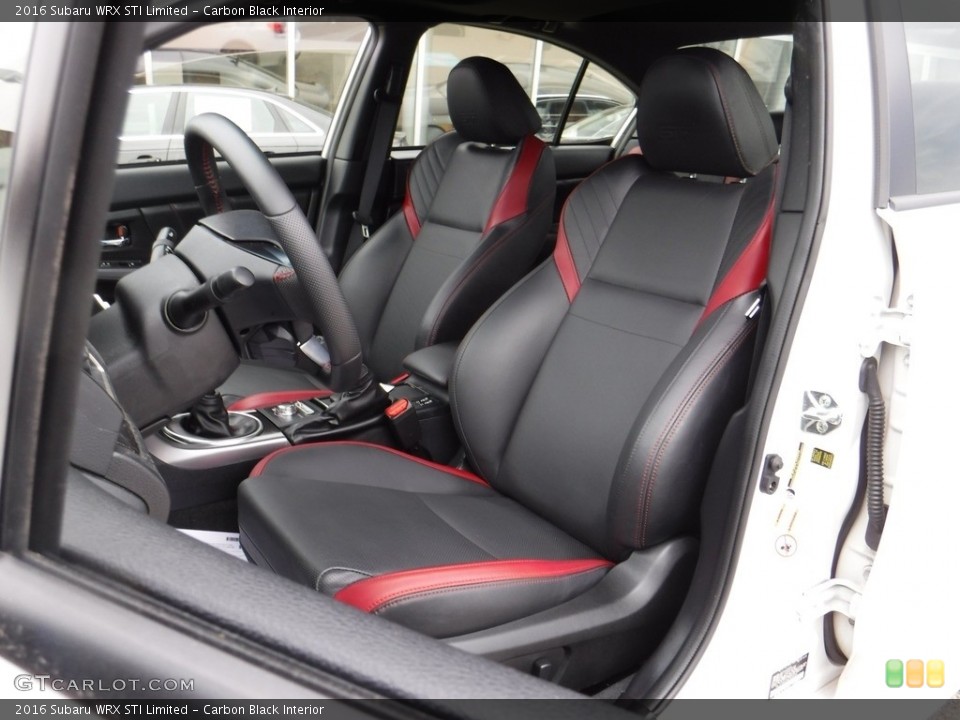 Carbon Black Interior Front Seat for the 2016 Subaru WRX STI Limited #119571792