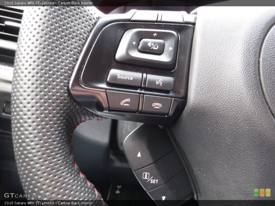 Carbon Black Interior Controls for the 2016 Subaru WRX STI Limited #119572023