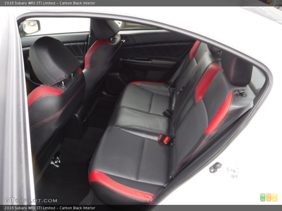 Carbon Black Interior Rear Seat for the 2016 Subaru WRX STI Limited #119572053