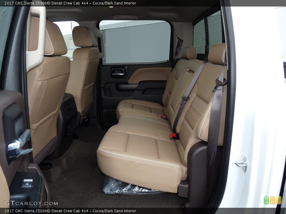 Cocoa/Dark Sand Interior Rear Seat for the 2017 GMC Sierra 2500HD Denali Crew Cab 4x4 #119572365