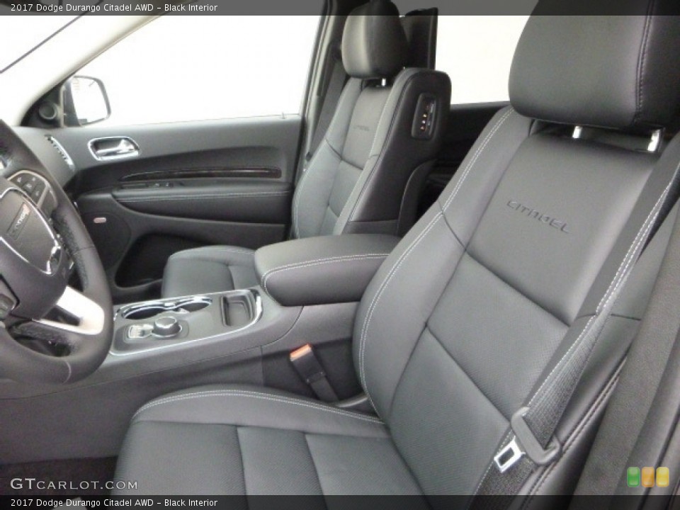 Black Interior Front Seat for the 2017 Dodge Durango Citadel AWD #119574708