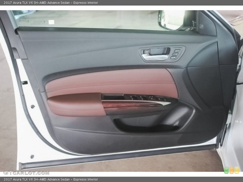 Espresso Interior Door Panel for the 2017 Acura TLX V6 SH-AWD Advance Sedan #119577513
